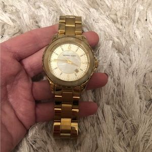 Michael Kors gold opal watch